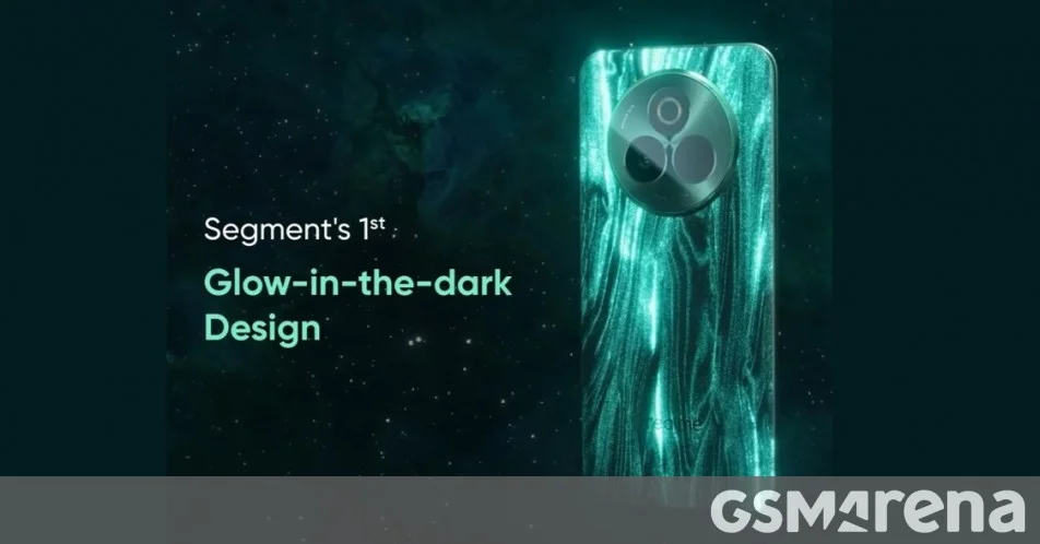 Realme P3 Pro z efektem glow-in-the-dark